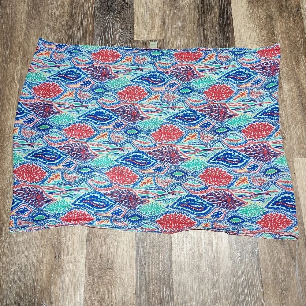 Lilly Pulitzer Rayon Scarf Shawl Coral Reef Ocean Print Wrap Style 46281
